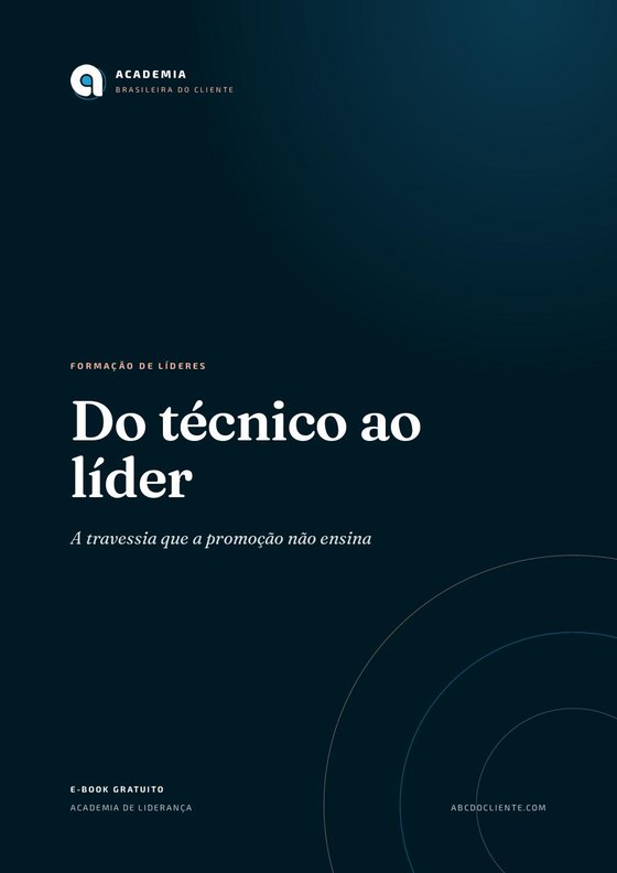 Capa do e-book Do técnico ao líder